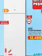 SEG LF 2831 BUZDOLABI fiyat ve kampanya bilgisi
